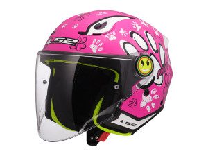 Kaciga LS2 OF622 Funny II Paws Jet M Pink Dječija