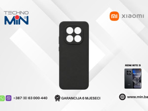 Xiaomi Redmi Note 15 Silikonska zaštitna maskica, Crna