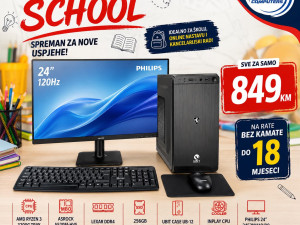 KOMPLET RAČUNAR, MONITOR, MIŠ, TASTATURA, PODLOGA