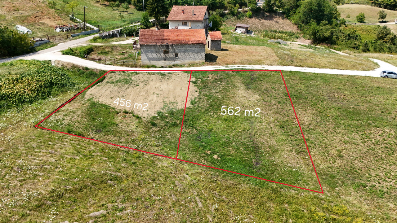 5 placeva na prodaju 456-1278 m2 | Presnače | 5 km od centra