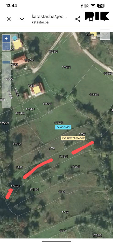Zemljište Zavidovići 2093m2