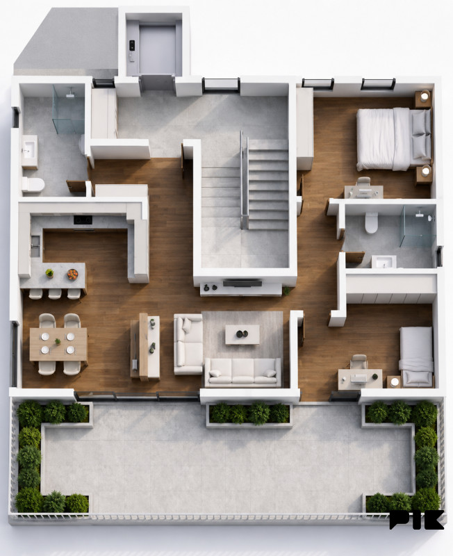 Penthouse - DaVinci - sa parking mjestom