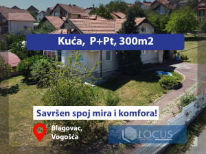 LOCUS: Moderna kuća na parc. 1.806m2, Blagovac, Vogošća