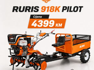 RURIS KOPAČICA FREZA 918K PILOT SA PRIKOLICOM 4X4