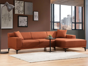 Ugaona sofa Petra R Corner - Orange