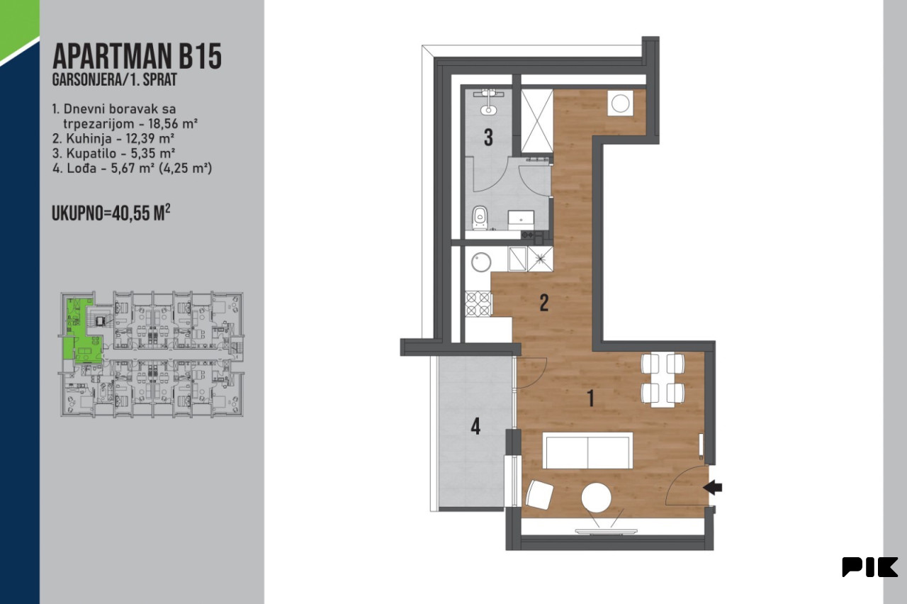Apartman Bjelašnica (41.12m2) - novogradnja 9