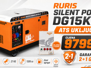 DIZEL AGREGAT RURIS SILENT-POWER DG15KVA 27 KS