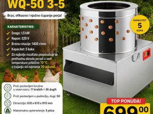 UREĐAJ ZA ČIŠĆENJE PERADI PERUTALJKA GF-1137 1500W