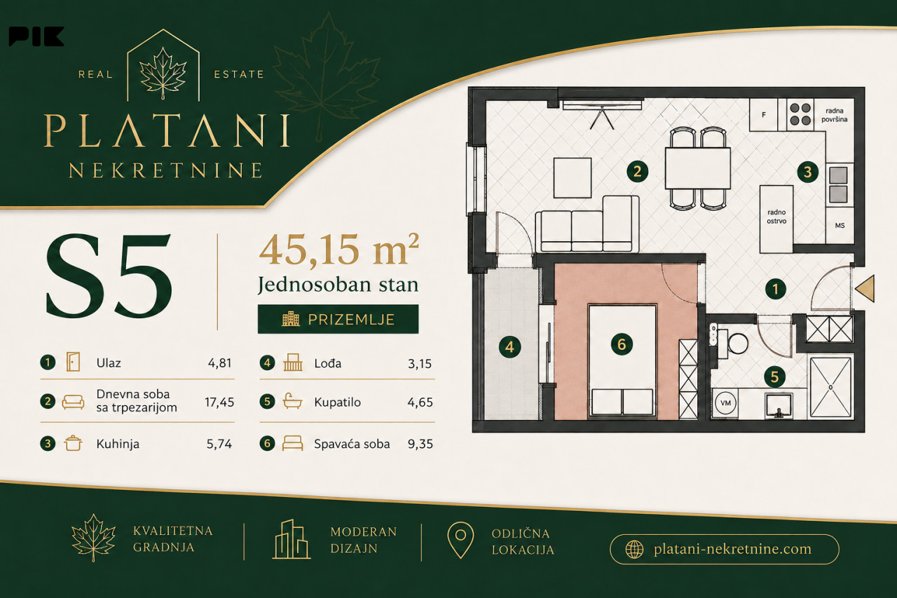 Stan Trebinje 42m2 2