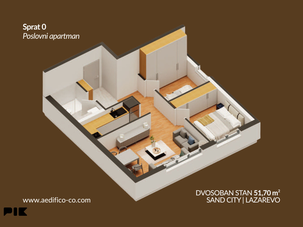 Stan Banja Luka 51.70m2