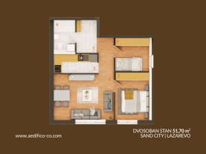 Stan Banja Luka 51.70m2 photo 2