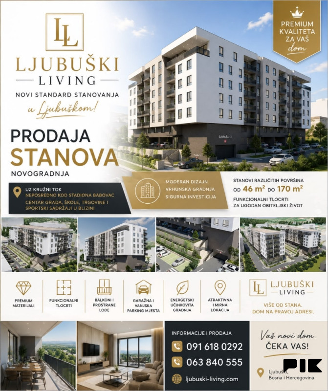 Ljubuski Living / trosoban stan 93.52m2 A05 u izgradnji 4