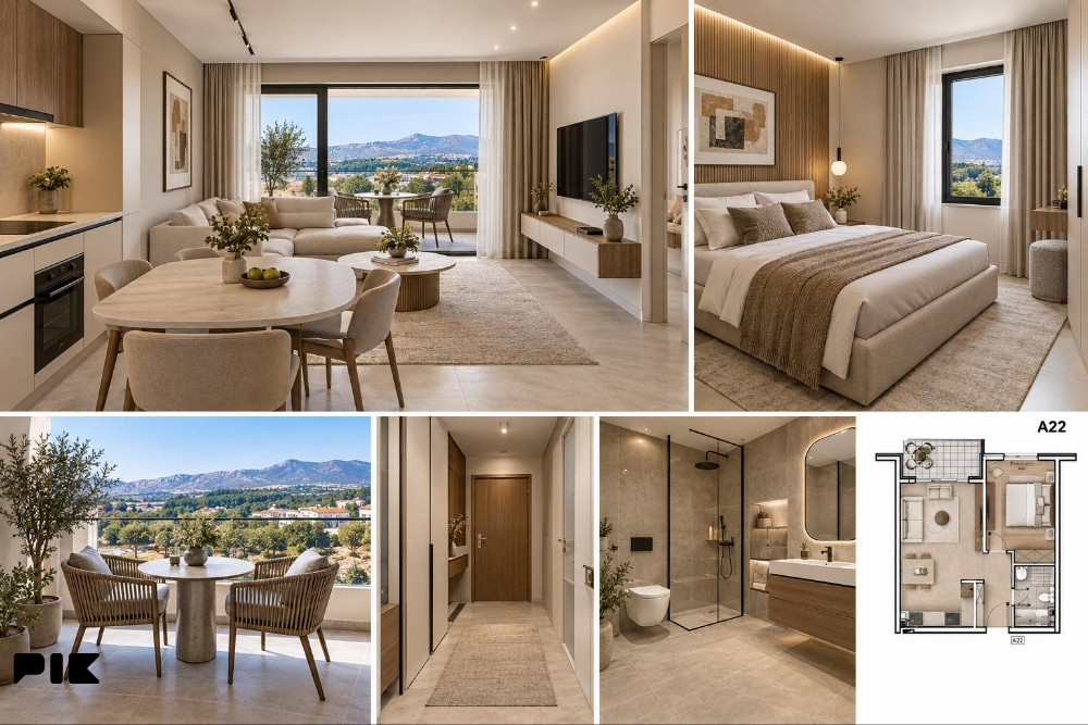 Ljubuški Living / jednosobni stan 46.46m2 A22 u izgradnji