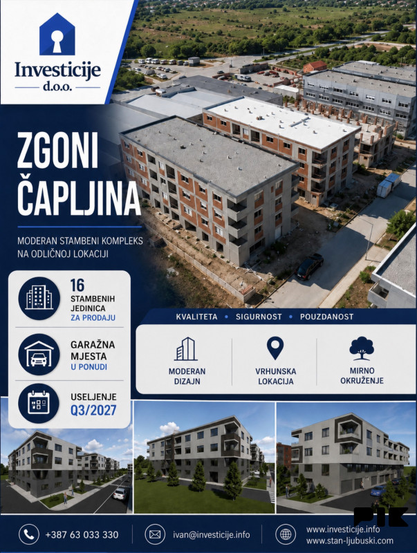 Dvosoban stan Čapljina / u izgradnji