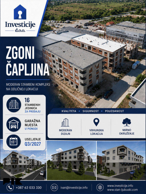 Dvosoban stan Čapljina / u izgradnji