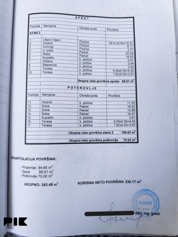 Naselje Brezik-Kuća u izgradnji 243.48m2 na placu 836m2 10