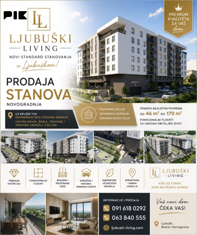 Ljubuški Living / dvosobni stan 71.44m2 B18 u izgradnji 5