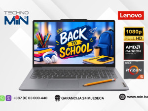 Lenovo IdeaPad Slim 3 15.6" Ryzen 5 7520U, 16GB RAM, 512GB SSD