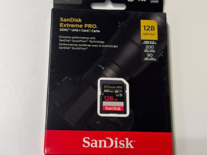 SDXC Memory Card SanDisk Extreme Pro, 128Gb, Class 10 / UHS-1 U3