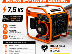 INVERTER AGREGAT RURIS R-POWER 4500RC 7,5 KS
