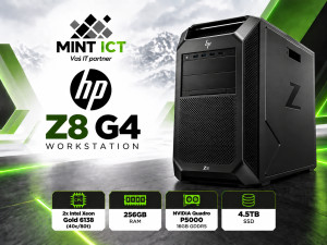 HP Z8 G4 2x Xeon Gold 6138(40c/80t); 256GB RAM; P5000 16GB; 4.5TB