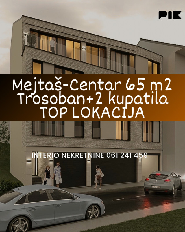Mejtaš 65 m2 Delux novogradnja TOP LOKACIJA Općina Centar