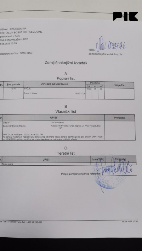 Zemljište Tuzla 2