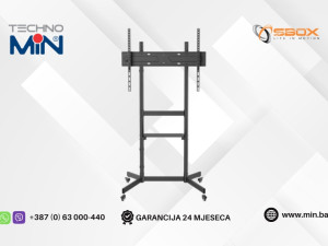 SBOX podni mobilni nosač za TV FS-403 55"-100" do 70kg, Crni
