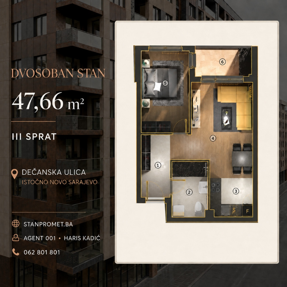Dvosobni i trosobni stanovi Istočno Sarajevo 3