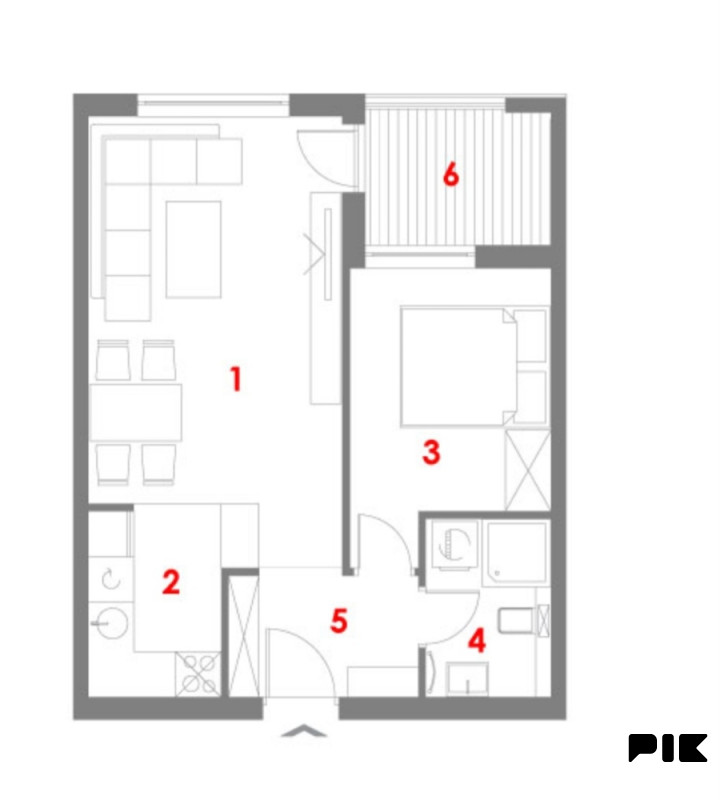 JEDNOSOBAN STAN, 41,95m2, POVRAT PDV-a 2