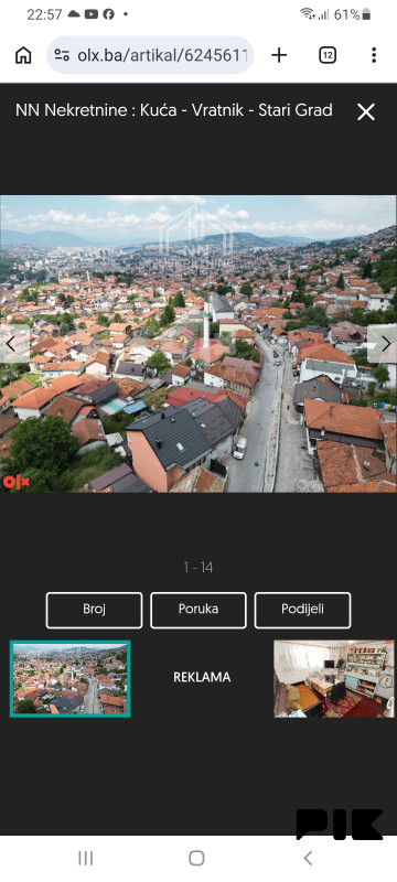 Kuća Vratnik  Sarajevo - Stari grad 52m2