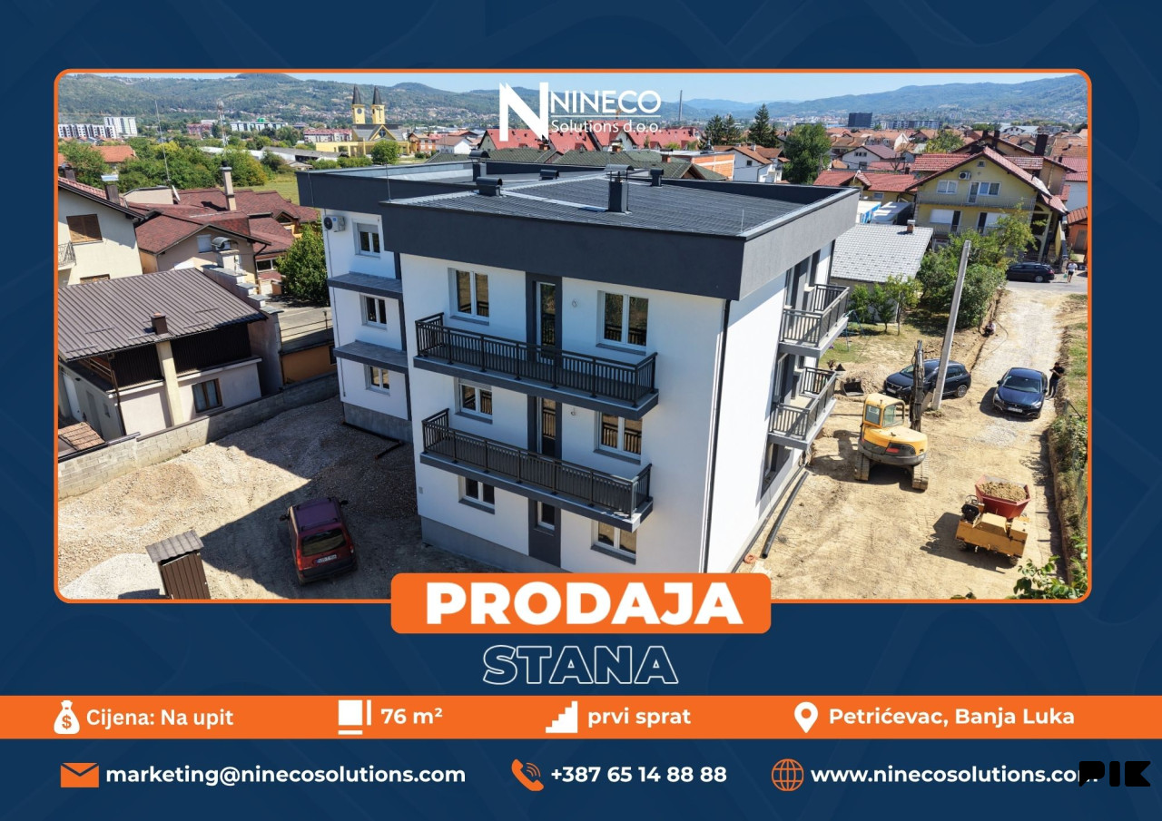 STAN - PETRIĆEVAC - BANJA LUKA - 76 m2