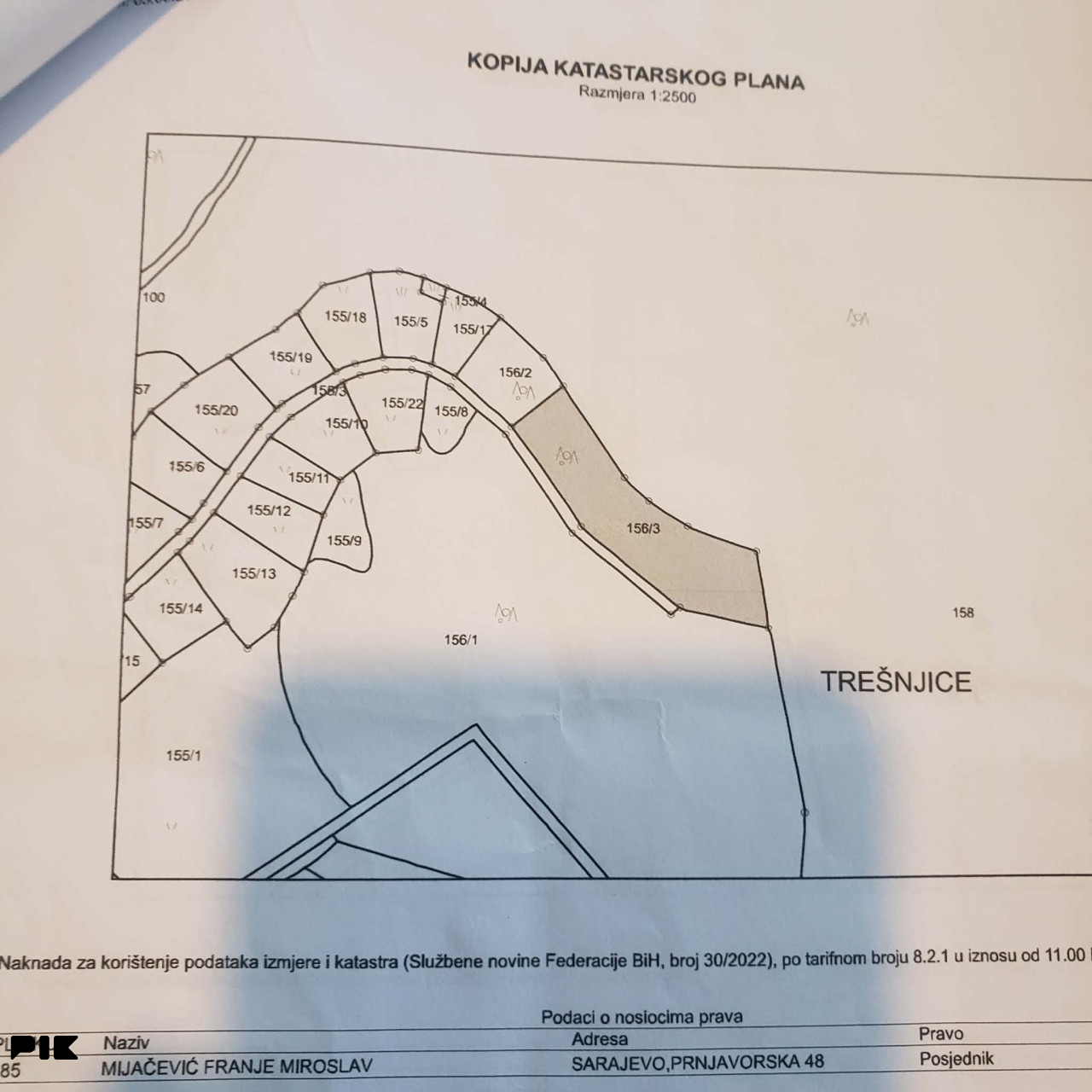 Zemljište Sarajevo-Zenik-Rakovica  3000m2