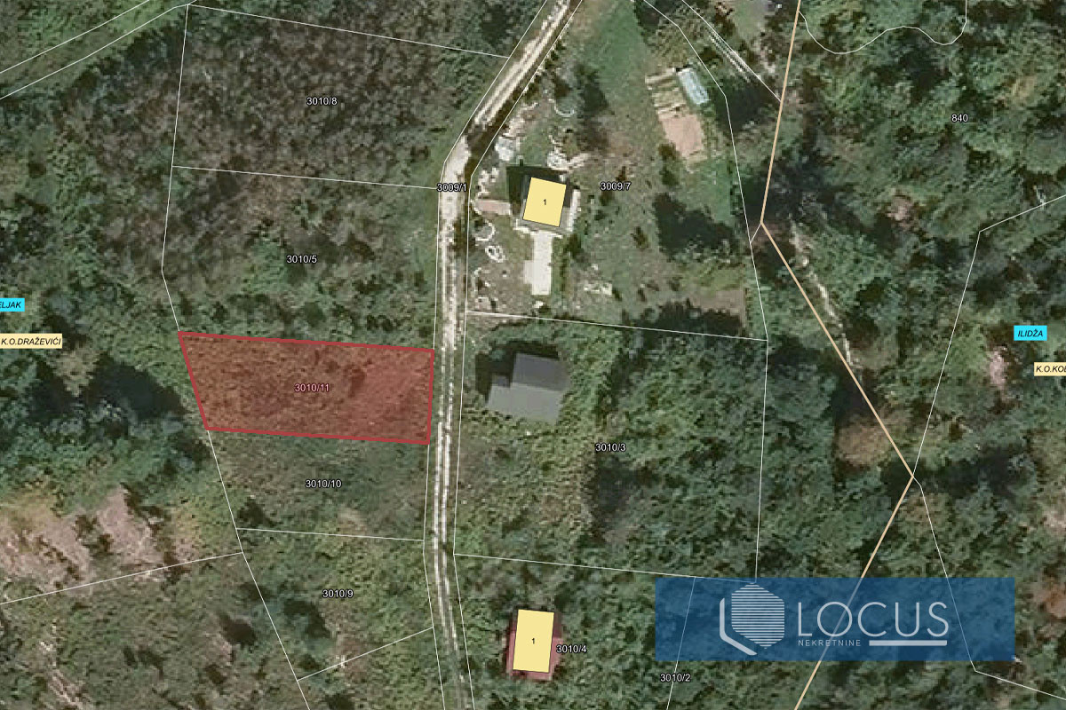 LOCUS: Parcela površine 610m2, Buhotina, Kobiljača 2