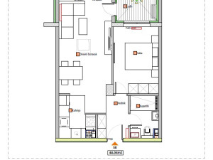 DVOSOBNI STANOVI U IZGRADNJI, OD 43 DO 45m2  Ada, Banjaluka photo 4