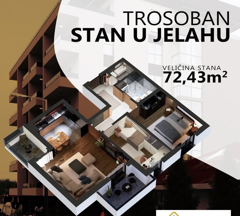 Stan Jelah Tešanj 72m2 BHD 2 9