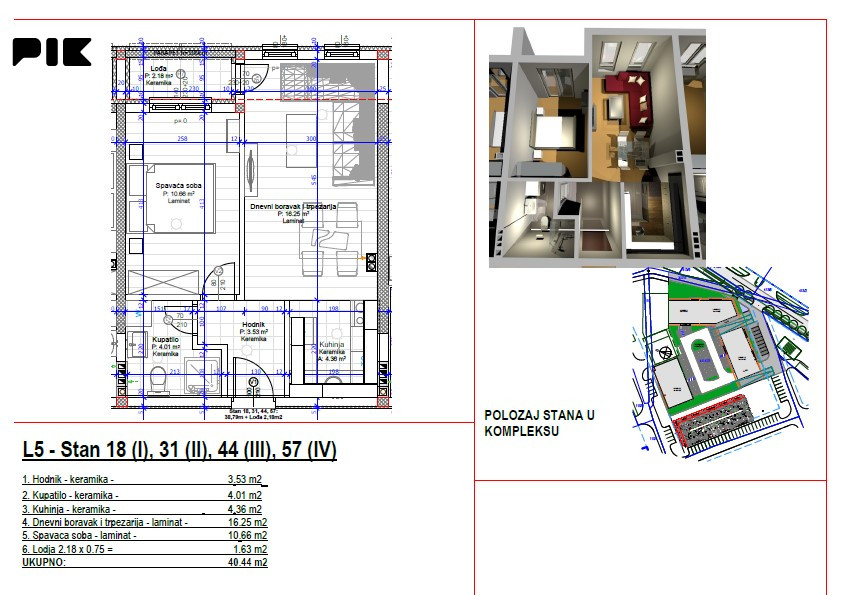 Dvosobni stanovi 40m2 u izgradnji, Budžak-Lazarevo, Banjaluka 3
