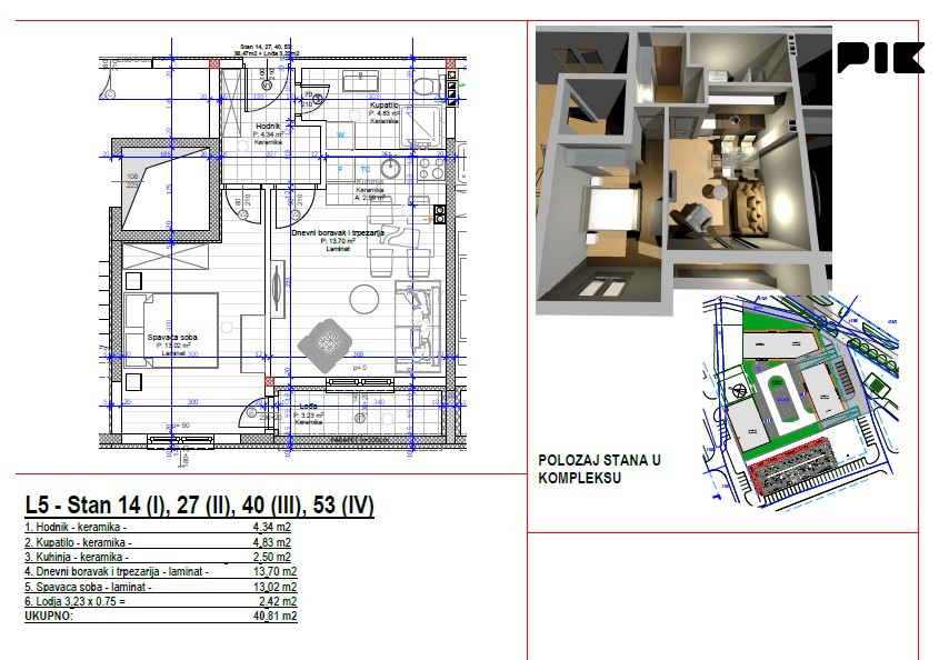 Dvosobni stanovi 40m2 u izgradnji, Budžak-Lazarevo, Banjaluka 4