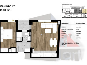 DVOSOBAN STAN 45,60m2, Borik, Banjaluka photo 2