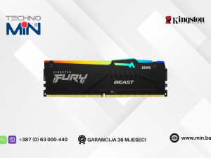 Kingston Fury Beast RGB RAM 16GB DDR5 5600MHz U-DIMM CL36 XMP