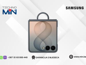 Samsung Galaxy Z Flip8 Silicone Ring Magnet Case maska Black