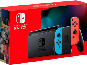 Nintendo Switch V2 Console Neon Red/Blue