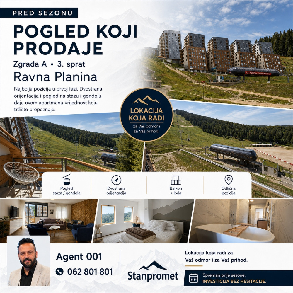 Prodaja trosoban app ski centar Ravna Planina 19