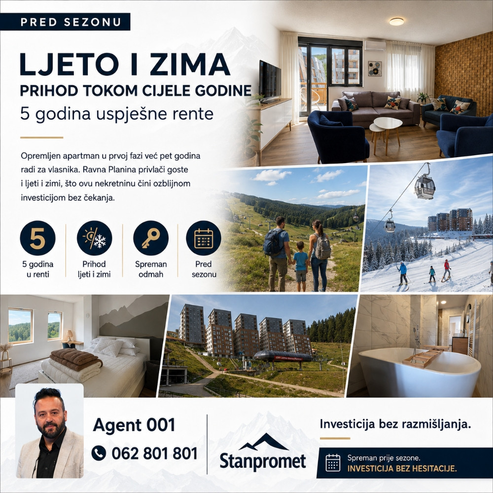 Prodaja trosoban app ski centar Ravna Planina 23