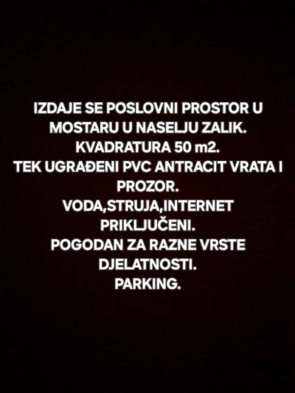 VIŠENAMJENSKI Poslovni prostor Mostar