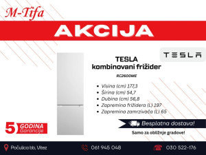 Tesla kombinovani frižider
RC2600ME