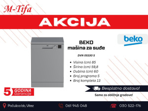 Beko mašina za suđe
DVN 05330 S