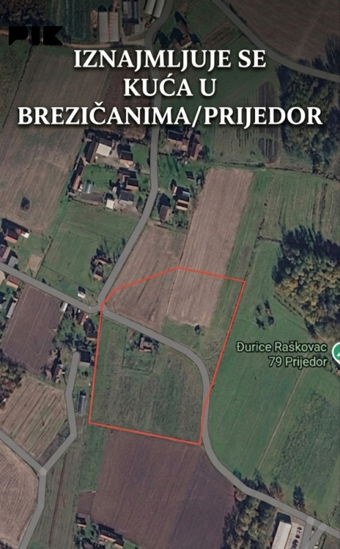 Iznajmljuje se kuća u Brezičanima / Prijedor/Raškovac