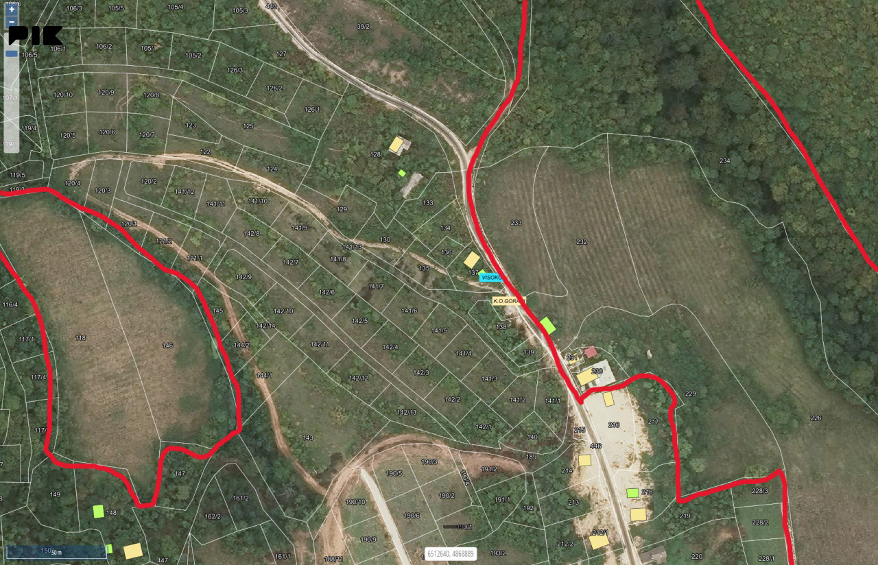 2 parcele sa kućom- Visoko (Gorani) 53000m2 i 11000m2 građevinsko 2