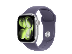 Apple Watch Series 11 GPS 42mm Silver Aluminium Case With Purp...